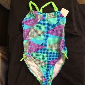 NWT - Girls One Piece Sz L Coastalista Swimsuit